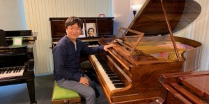 太田太郎さんが10月13日リサイタルのリハーサルに来てくれた。