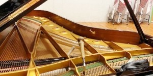 ピアノが語ってくれたものシリーズ　ピアノの響板特性とハーモニー調律　　その11 ユニゾン合わせで微妙に下がる音